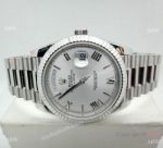 Replica Rolex DayDate II Stainless Steel Silver Face Watch - Swiss ETA3255_th.jpg